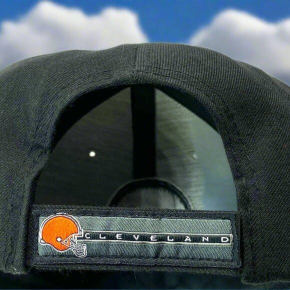 Cleveland Browns Vintage Late '90s NFL Black 30% Wool NOS Cap - Picture 6 of 6